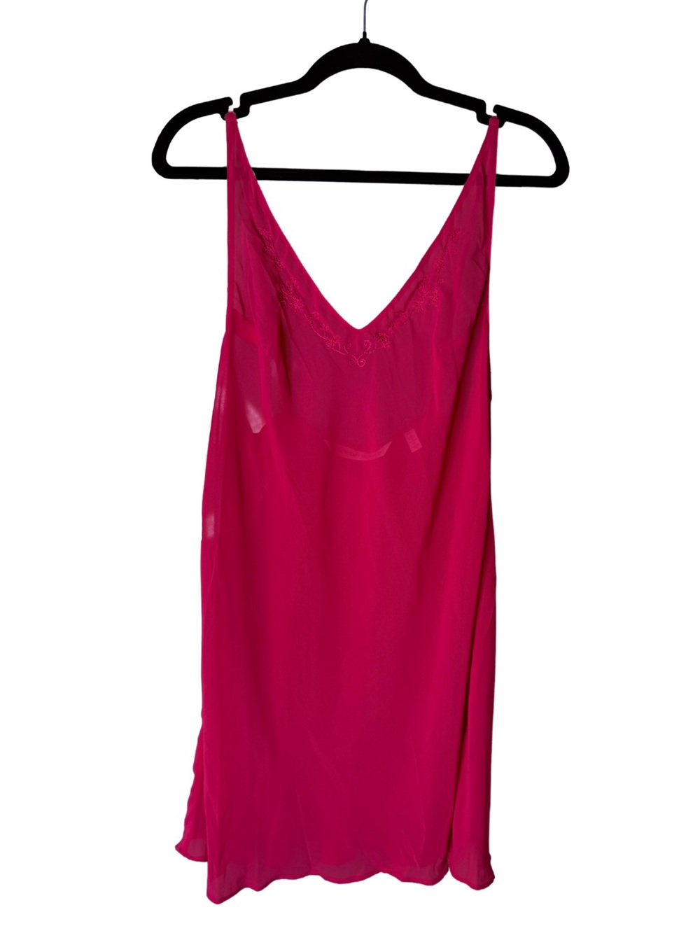 Vintage 90s Victoria Secret Hot Pink Slip Dress